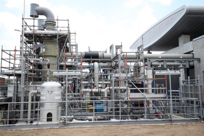 Planta de producción de hidrógeno.