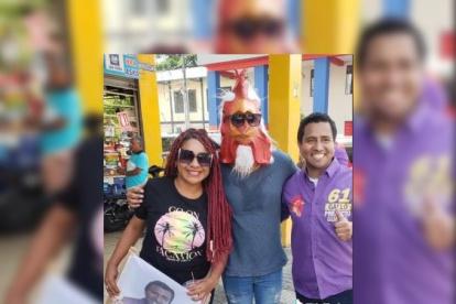 Captura de video de Tik Tok de candidato a la Prefectura del Guayas.