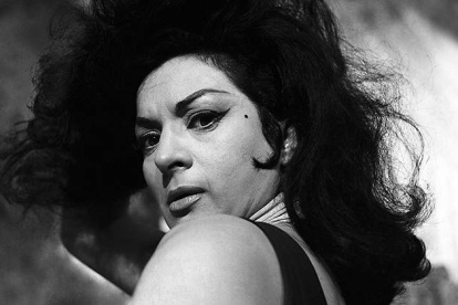 Lola Flores, durante el rodaje del documental "Sinfonía Española", en 1964.