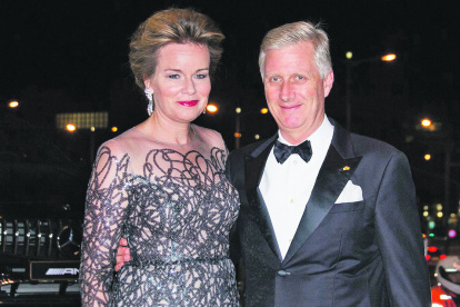 La pareja real belga.