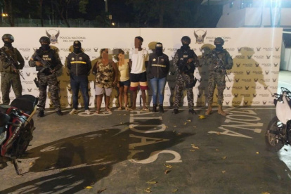 Presentación. La policía presentó este viernes a las personas que estarían implicadas en el asesinato.