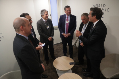 El primer mandatario, Guillermo Lasso, participa del Foro Económico Mundial de Davos (Suiza).