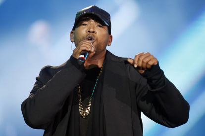 Fotografía de archivo en la que se registró al cantante puertorriqueño Don Omar, durante una presentación, en Santiago de Chile