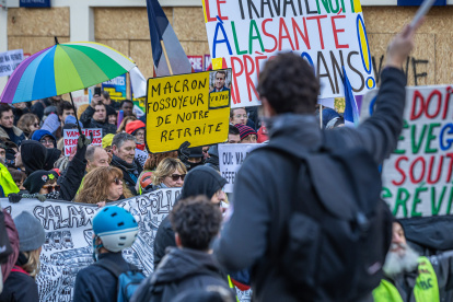 Los manifestantes salieron a las calles de París