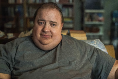 Brendan Fraser caracteriza a un maestro con obesidad mórbida.