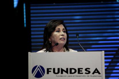 Imagen de archivo de la candidata presidencial guatemalteca y exprimera dama Sandra Torres en Ciudad de Guatemala (Guatemala). EFE/Esteban Biba