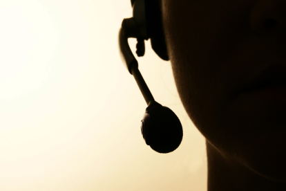 Operador telefónico, referencial.