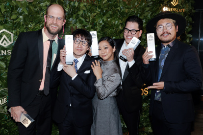 Integrantes del reparto del filme "Everything Everywhere All At Once", en una fotografía de archivo.