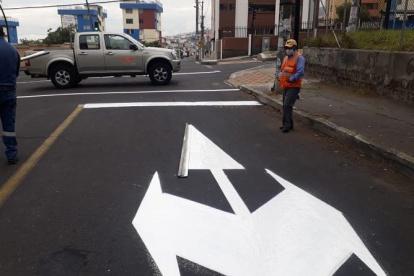 Principal. Estos trabajos se realizarán en las calles repavimentadas, así como la ubicación de señales verticales