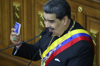 Caracas. El presidente de Venezuela, Nicolás Maduro, en una de sus recientes presentaciones públicas.