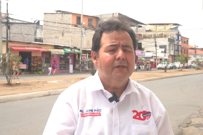 Jaime Páez, candidato a la alcaldía de Guayaquil por el movimiento político Democracia Sí, lista 20.