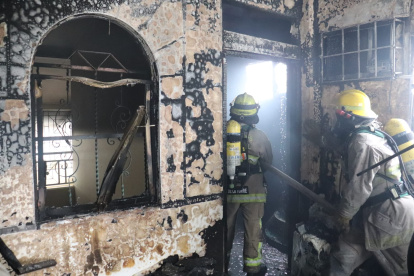 Emergencia. El flagelo se suscitó en un inmueble de la avenida Las Aguas.