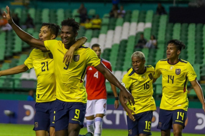 Justin Cuero, figura de la selección ecuatoriana sub-20