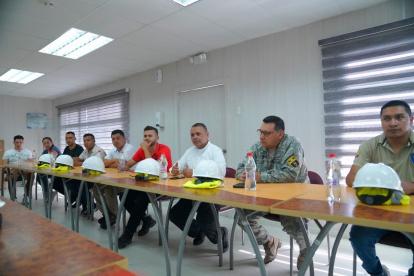 Reunión.- Los delegados de Centroamérica que visita al puerto de Guayaquil.