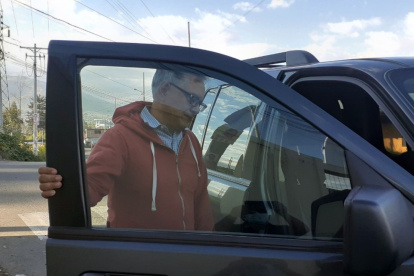 Libertad. Alexis Mera abandonó la cárcel la tarde de este viernes 27 de enero.