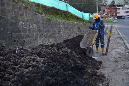 Trabajos. La intervención en las zonas afectadas se ha mantenido en estos doce meses.
