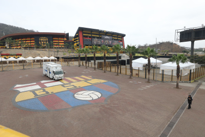 Referencial. El robo sucedió dentro del estadio de Barcelona.