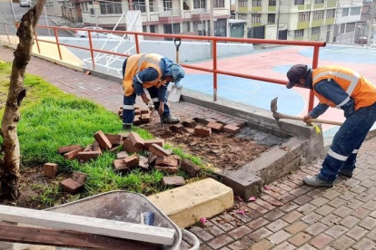 Obra. Durante un año no han parado los trabajos de reconstrucción.