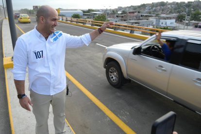 Candidato. Agustín Intriago, alcalde de Manta que busca su reelección.