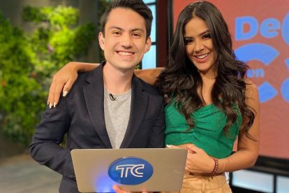 Michela con Daniel Merlo.