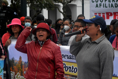 Plaza Grande en Quito, es el lugar donde familiares y amigos de desaparecidos se reúnen.