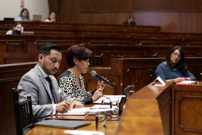 Comparecencia. Elizabeth Otavalo dijo ayer que hubo un “macabro espíritu de cuerpo” en la Policía Nacional.