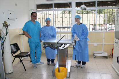 El consultorio veterinario de la Universidad Católica cuenta con modernos implementos.