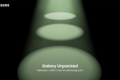 Invitación al Samsung Unpacked, el primero del año.
