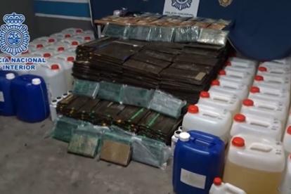 La Policía española incautó el 13 de diciembre de 2022 65 kilos de cocaína