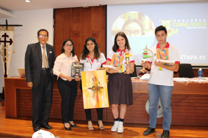 Los tres ganadores del concurso.