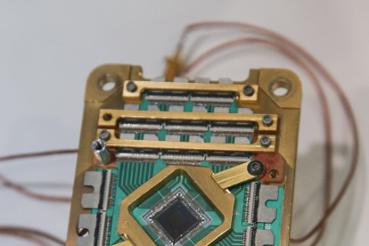 Chip de una computadora cuántica