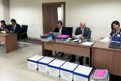 Audiencia sobre caso relacionado con el Hospital del Guasmo Sur.