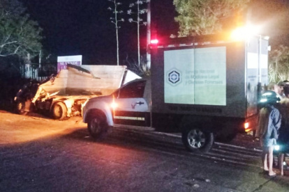 Jipijapa. Así quedó el camión tras choque en una vía rural de Manabí.