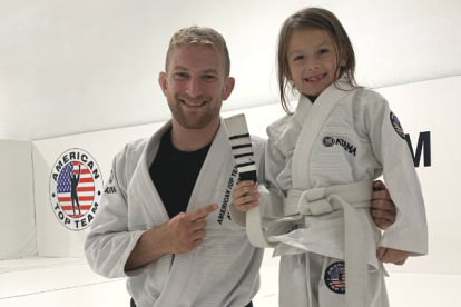 Lucía entrena jiu jitsu brasileño desde hace un año, pero le pone todo su esfuerzo y sacrificio para ser campeona.