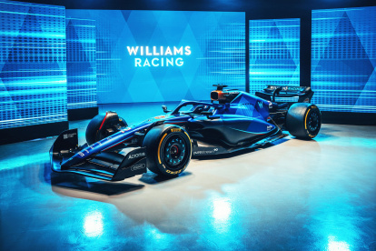 El FW45, nuevo monoplaza de Williams para la temporada 2023.