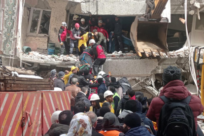 Toma del desastre en Turquía.