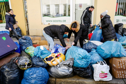 Ayuda que reciben los damnificados.
