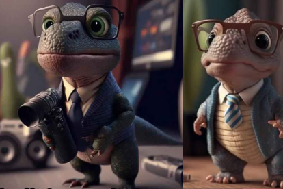 Las figuras de dinosaurios disfrazados de diferentes profesionales han tomado auge.