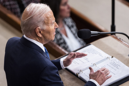 El presidente de los Estados Unidos, Joe Biden pronuncia el discurso sobre el Estado de la Unión.