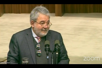 Captura. El exsecretario Luis Verdesoto aclara en que tuvo injerencia y cómo presentó su informe.