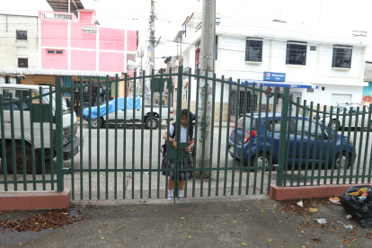 Protección. Moradores y colegiales que usan estos espacios creen que por el momento deben seguir las rejas.
