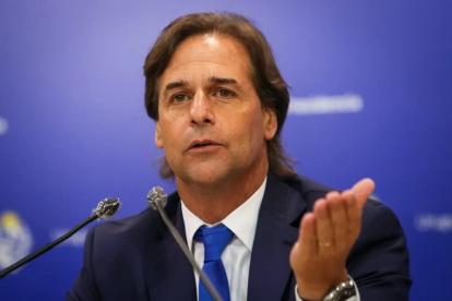 Ejecutivo. El presidente de Uruguay, Luis Lacalle Pou, en Montevideo.