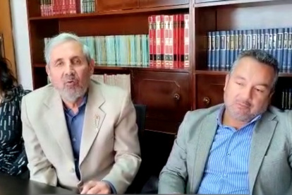 Quito. Cedeño dio una rueda de prensa para defender su inocencia.