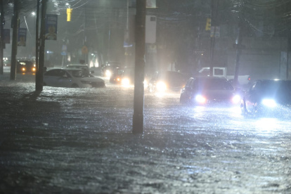 Así permanecieron las calles la noche del pasado 9 de febrero.