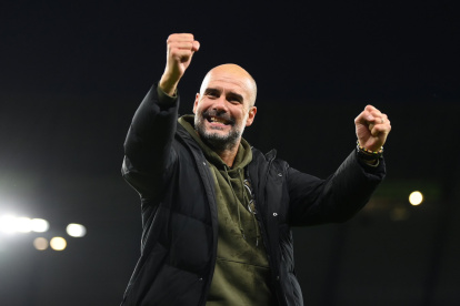 Pep Guardiola, técnico del Manchester City inglés.