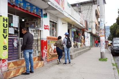 Situación. La calle Leonidas Dubles, en el sur de Quito, se ha vuelto un desierto luego de varios atentados.