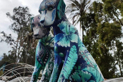 Gigante. La edificación más alta llega hasta 3 metros y la menor a 2,5.