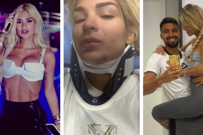 Keviam Cazon compartió con Expreso una foto en la que lleva collarín.