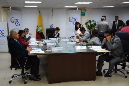 El pleno del CPCCS se reunión ayer en sesión extraordinaria para conocer la situación de la designación del presentante de la Corte Nacional en la Judicatura.