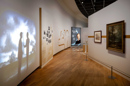 Exhibición. Un ala del museo en Ámsterdam, con obras de Van Gogh.